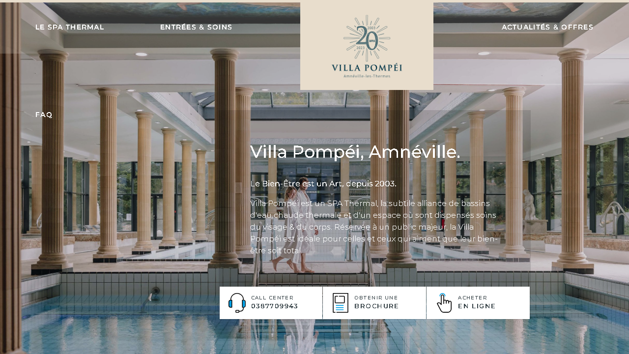 Capture d'écran de http://www.villapompei.com